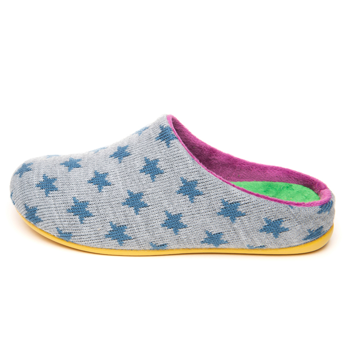 Zapatilla de casa mujer estrella azul